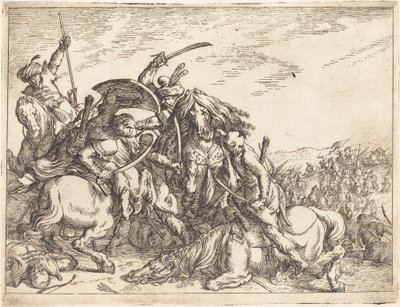 1635年の「Capricci di varie battaglie」。 作： Johann Wilhelm Baur