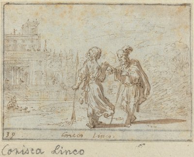 コリスカとリンコ、1640年。 作： Johann Wilhelm Baur