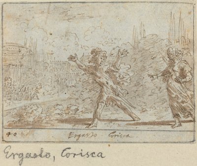 エルガストとコリスカ、1640年。 作： Johann Wilhelm Baur