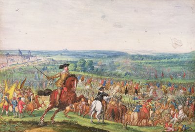 ルッツェンの戦いでのグスタフス・アドルフス王 作： Johann Wilhelm Baur