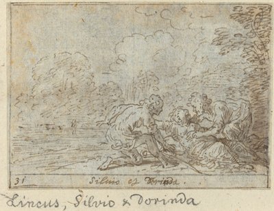 Linco, Silvio and Dorinda, 1640年。 作： Johann Wilhelm Baur