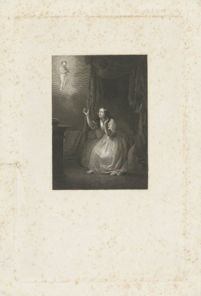 若い女性にはビジョンがあります 作： Johann Wilhelm Kaiser (I)