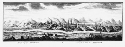 クラスノヤルスク、1735年頃の眺め 作： Johann Wilhelm Lürsenius