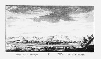 クズネツクの眺め、1735年頃 作： Johann Wilhelm Lürsenius