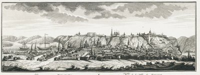 トボリスクの眺め、1735年頃 作： Johann Wilhelm Lürsenius
