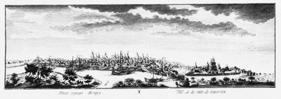ヤクーツクの眺め、1735年頃 作： Johann Wilhelm Lürsenius