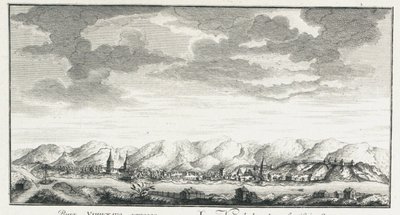 ウディンスコエ要塞の眺め、1735年頃 作： Johann Wilhelm Lürsenius