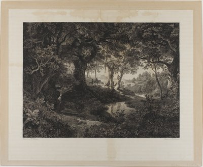 大きなイタリアの風景 作： Johann Wilhelm Schirmer