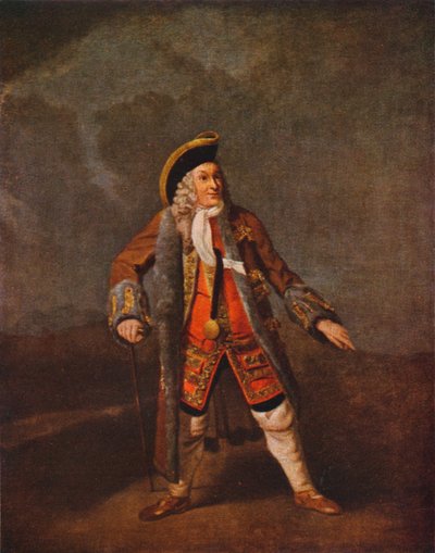 チョークストーン卿としてのギャリック、c1740 1948 作： Johan Joseph Zoffany