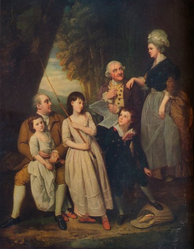 カーシャルトンのバーク夫妻、18世紀、1917年 作： Johan Joseph Zoffany