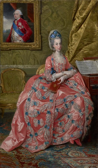 オーストリア大公マリアアマリアの肖像、パルマ公爵、1778年頃 作： Johan Joseph Zoffany