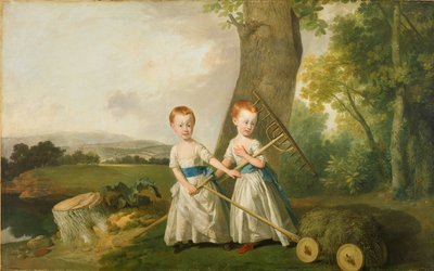 鈍い子供たち、1766-80年頃 作： Johan Joseph Zoffany