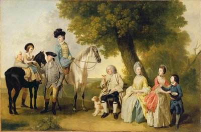 ドラモンド家、1769年頃（キャンバスに油彩） 作： Johann Zoffany