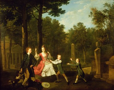 第4代デボンシャー公爵の子供たち（油彩・キャンバス 作： Johann Zoffany