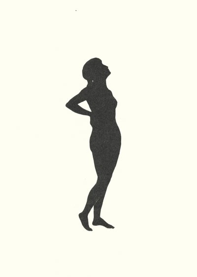 ヨハンナ・ベックマンのシルエット（リトグラフ） 作： Johanna Beckmann