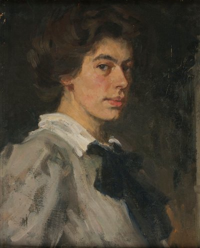青年の肖像 – 自画像 作： Johanna Kampmann Freund