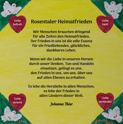 ローゼンタール祖国の平和 作： Johanna Thier