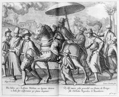 インドのポルトガル人高官・貴族 作： Johannes Baptista van the Younger Doetechum