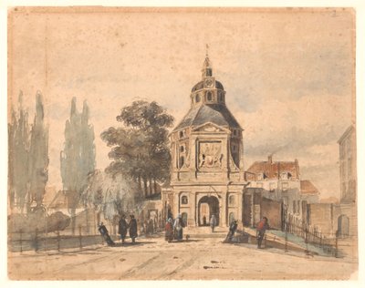 ユトレヒトの Wittevrouwenpoort 作： Johannes Bosboom (attributed to)