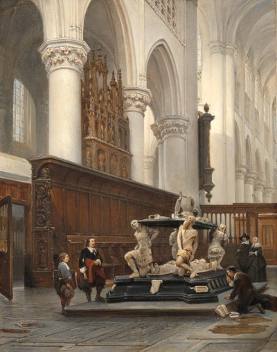 ナッソーのエンゲルベルト 2 世の墓があるブレダの O.L.-Vrouwekerk の合唱団 ナッソーのエンゲルベルト 2 世の墓があるブレダの聖母教会の聖歌隊 作： Johannes Bosboom