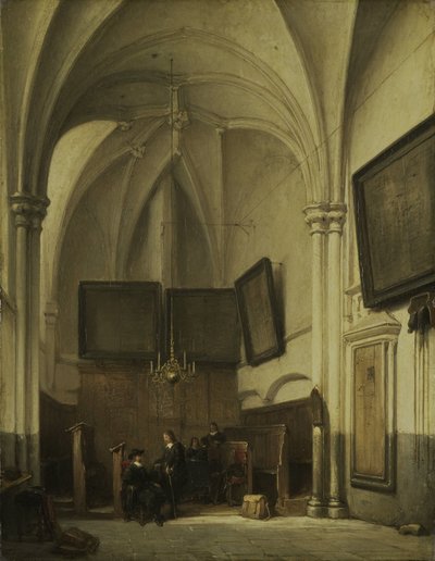 ナイメーヘンの聖シュテファン教会の聖職者 作： Johannes Bosboom