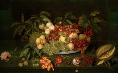 果物のある静物 作： Johannes Bosschaert