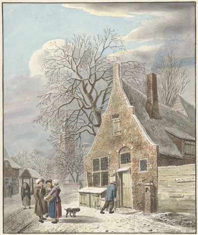 雪の村 作： Johannes Christiaan Janson