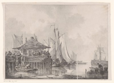 港で忙しい 作： Johannes Christiaan Schotel