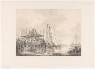 港で忙しい 作： Johannes Christiaan Schotel
