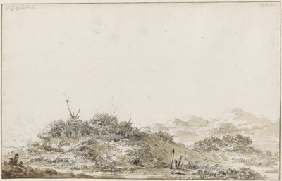 砂丘の風景 作： Johannes Christiaan Schotel