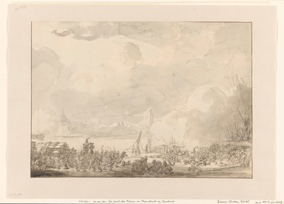 パペンドレヒトからのフランス人の逃亡、1813年 作： Johannes Christiaan Schotel