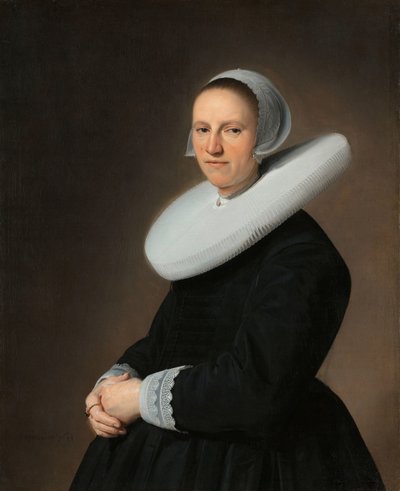 アドリアナ・クロエスの肖像 作： Johannes Cornelisz. Verspronck