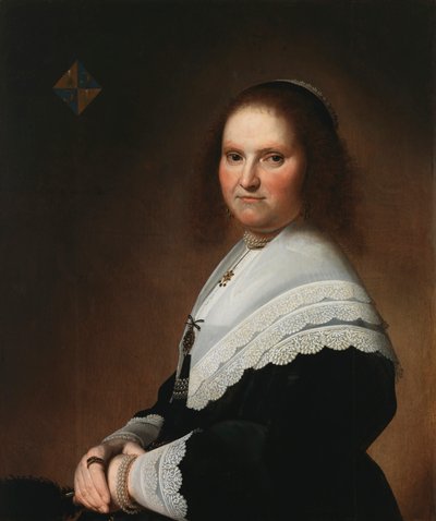 アンナファンスクーンホーフェンの肖像、1645年。 作： Johannes Cornelisz. Verspronck