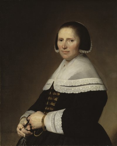 女性の肖像、1648 作： Johannes Cornelisz. Verspronck
