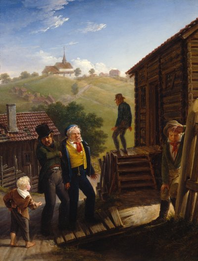 Maridalsveien の古いバー 作： Johannes Flintoe