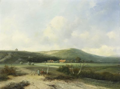 砂丘で見る 作： Johannes Franciscus Hoppenbrouwers