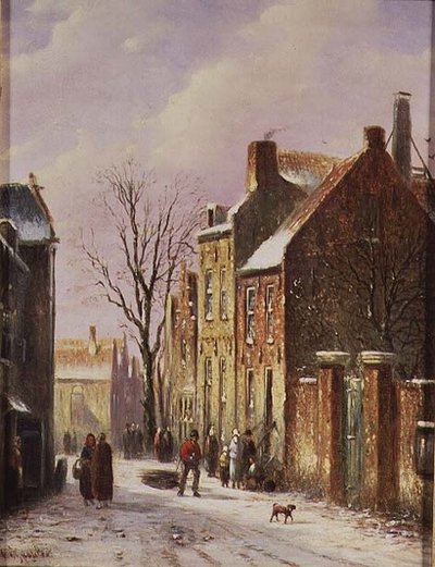 冬の街並み 作： Johannes Franciscus Spohler