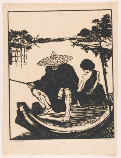 Aceh angler (オブジェクトの元のタイトル) 作： Johannes Frederik Engelbert ten Klooster (signed by artist)