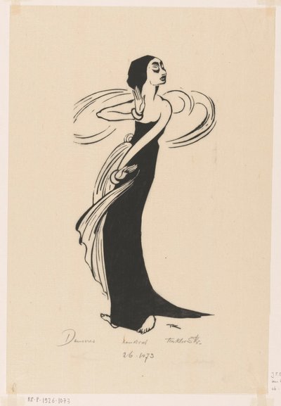 Danseres (オブジェクトの元のタイトル) 作： Johannes Frederik Engelbert ten Klooster (signed by artist)