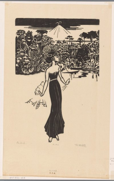 Danseres (オブジェクトの元のタイトル) 作： Johannes Frederik Engelbert ten Klooster (signed by artist)
