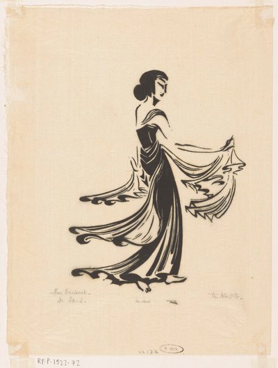 ダンス (オブジェクトの元のタイトル) ジャワのダンサー (オブジェクトの元のシリーズのタイトル) 作： Johannes Frederik Engelbert ten Klooster (signed by artist)