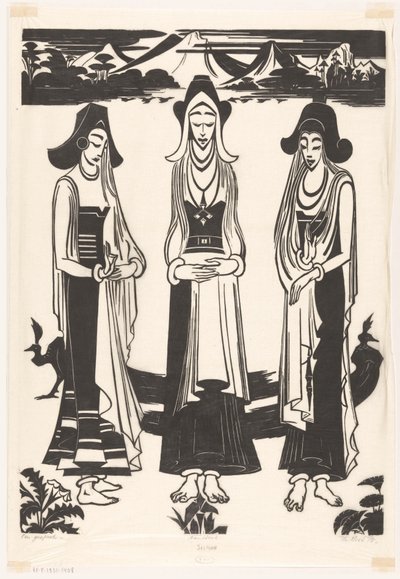 会話 (オブジェクトの元のタイトル) 作： Johannes Frederik Engelbert ten Klooster (signed by artist)
