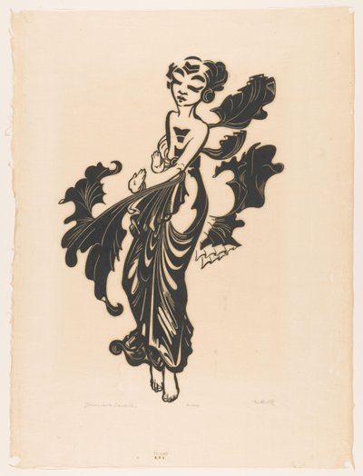 ジャワのダンサー (オブジェクトの元のタイトル) 作： Johannes Frederik Engelbert ten Klooster (signed by artist)