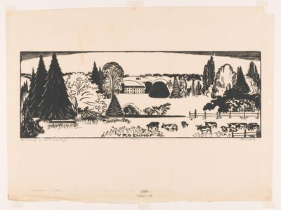 南リンブルグの風景 (オブジェクトの元のタイトル) Vroenhof (オブジェクトのタイトル) 作： Johannes Frederik Engelbert ten Klooster (signed by artist)