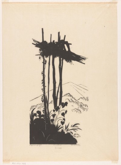 Papoeagraf (オブジェクトの元のタイトル) 作： Johannes Frederik Engelbert ten Klooster (signed by artist)
