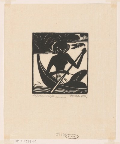 Papoeameisje (オブジェクトの元のタイトル) 作： Johannes Frederik Engelbert ten Klooster (signed by artist)