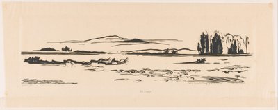 Riviermonding N. N. Guinea (オブジェクトの元のタイトル) 作： Johannes Frederik Engelbert ten Klooster (signed by artist)