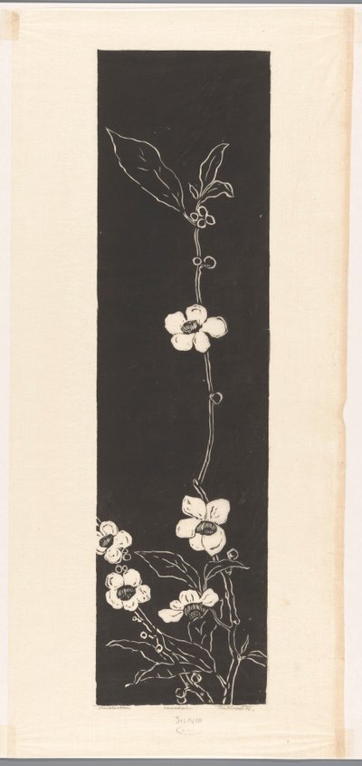 Tea Blossom (オブジェクトの元のタイトル) 作： Johannes Frederik Engelbert ten Klooster (signed by artist)