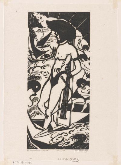 海の海賊 (オブジェクトの元のタイトル) 作： Johannes Frederik Engelbert ten Klooster (signed by artist)