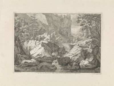 滝の眺め 目論見書 Monasterio vulgo dictto La Grande Chartreuse in Delphinatu (オブジェクトのタイトル) シャルトロイザー山脈の風景（連載タイトル） 作： Johannes Glauber